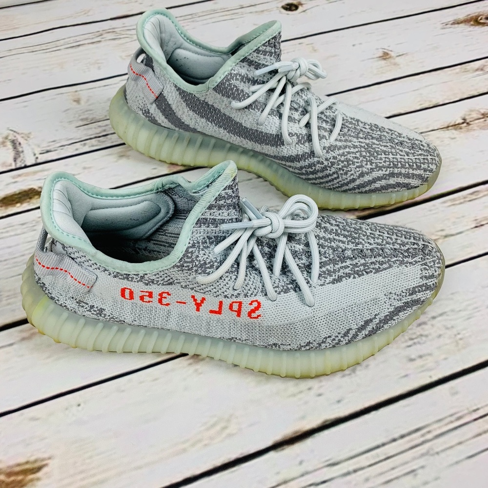 Used Adidas Yeezy Boost 350 V2 Blue Tint Size 11
